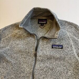 Patagonia Women's Gray 1/4 Zip Fleece Pullover Sweater XS